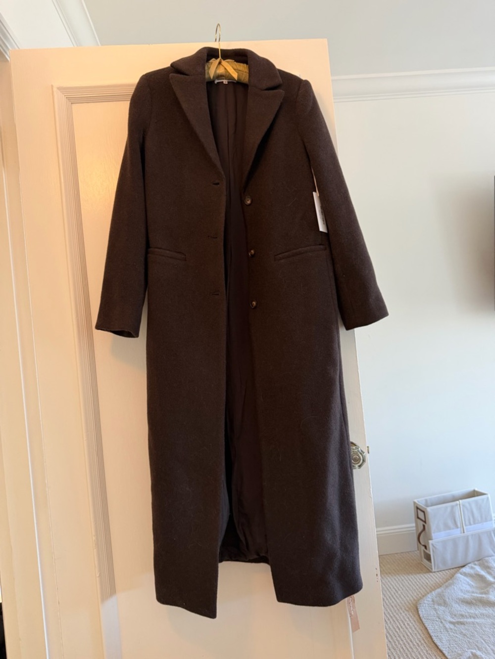 Reformation Wayne Coat in Mocha